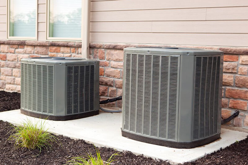 Outdoor AC systems in California
